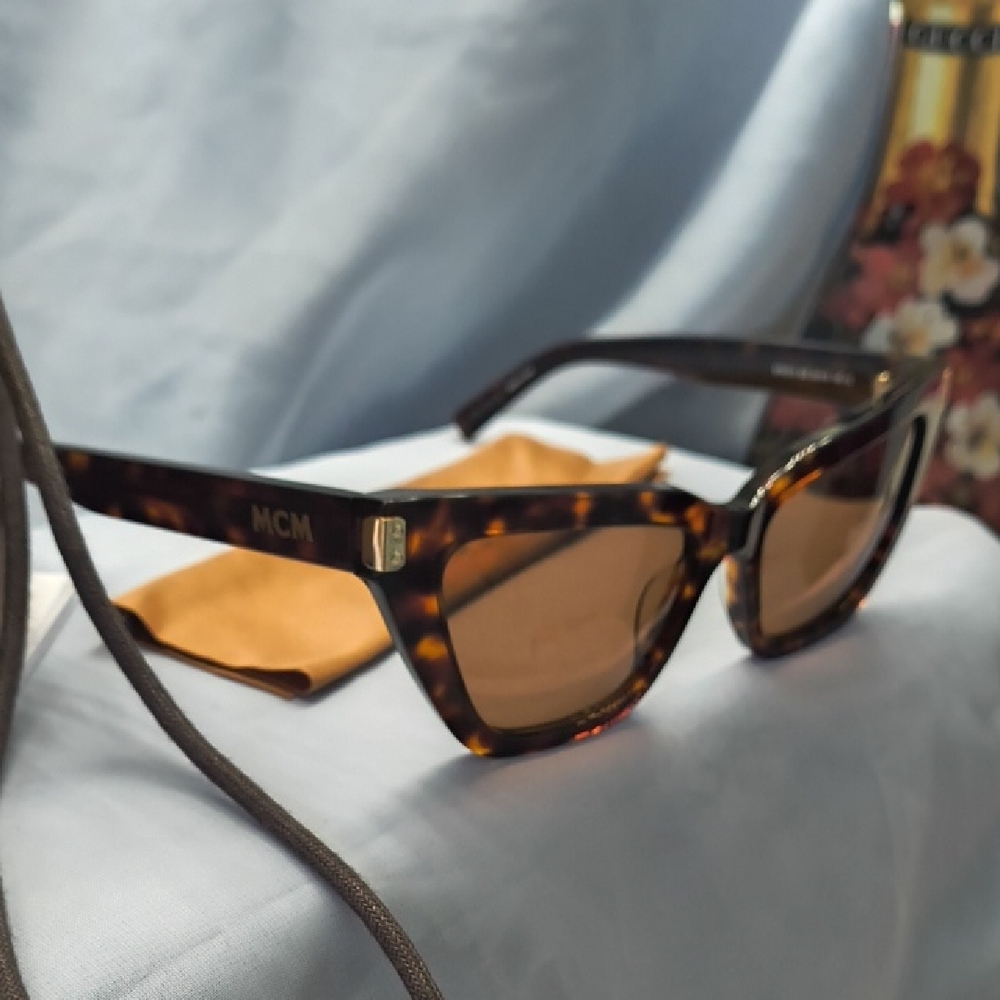 New MCM Brown Tortoise Sunglasses